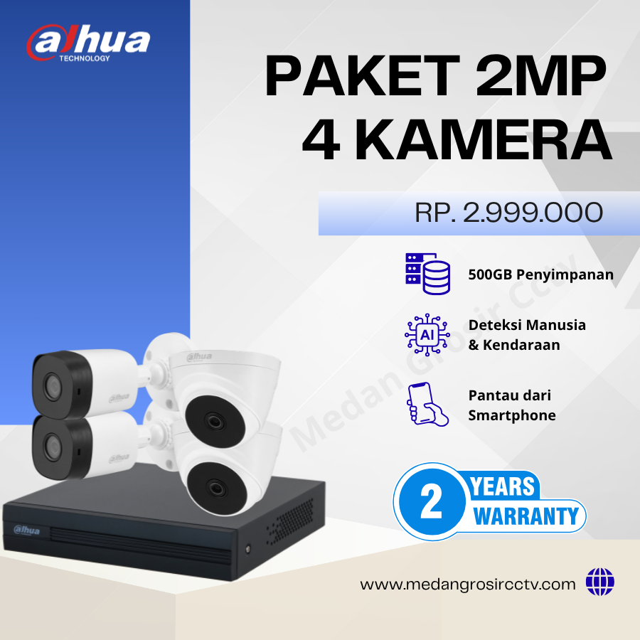 Paket Cctv 2MP 4 Channel